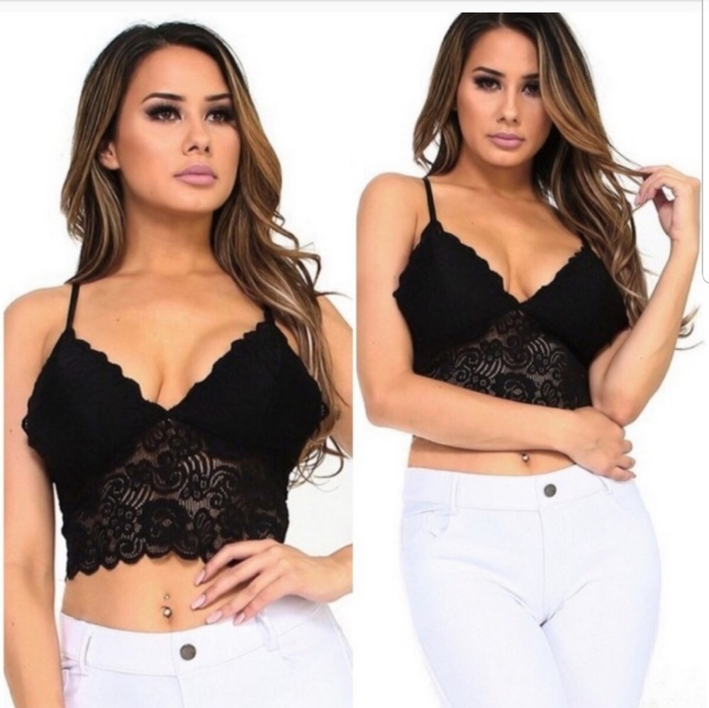 💲Great Bundle Piece💲Black Lace Bralette Top